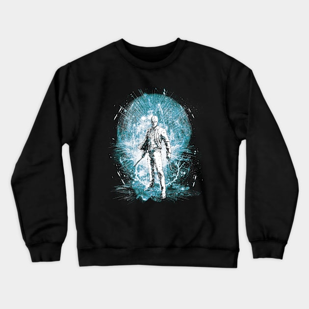 Cool avatar of the moon Crewneck Sweatshirt by kharmazero